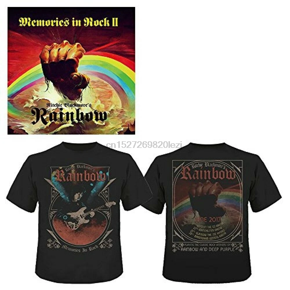 RITCHIE BLACKMORE RAINBOW CD + DVD Limited Edition T-shirt L size Free Shipping