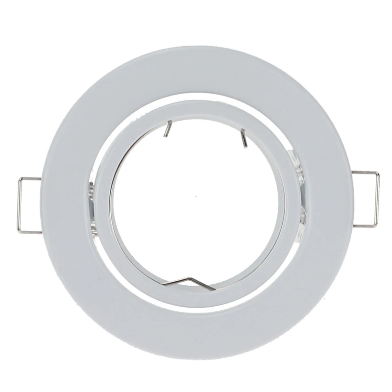 10 шт./лот Круглая Белая светодиодная Встраиваемая потолочная лампа Регулируемая