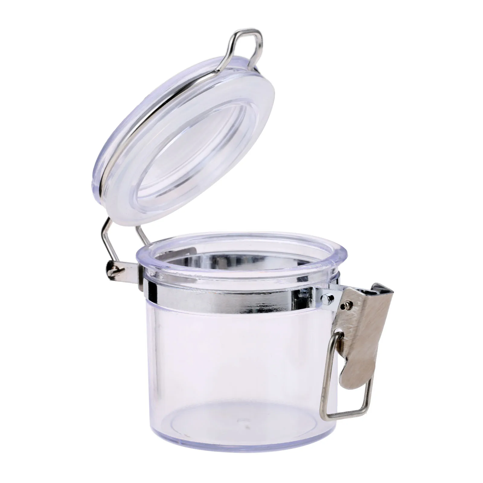 Прозрачная акриловая металлическая герметичная банка для хранения 1 шт. 2 16 дюйма