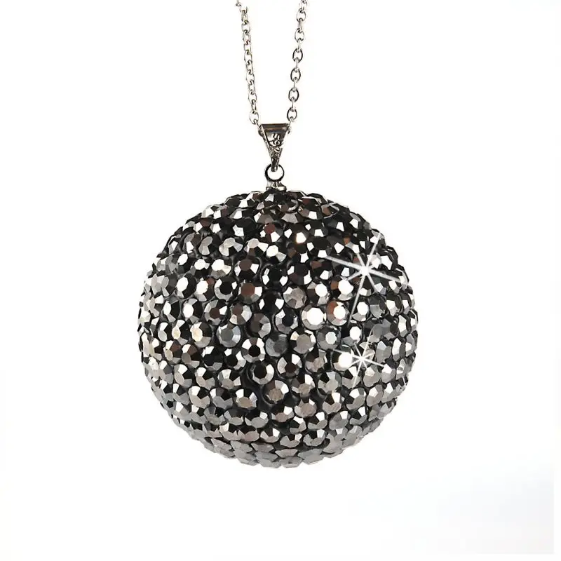 

Car Auto Interior Pendants Rhinestone Ball Full Diamond Drilling Originality Fashion Cool Rearview Mirror Hanging