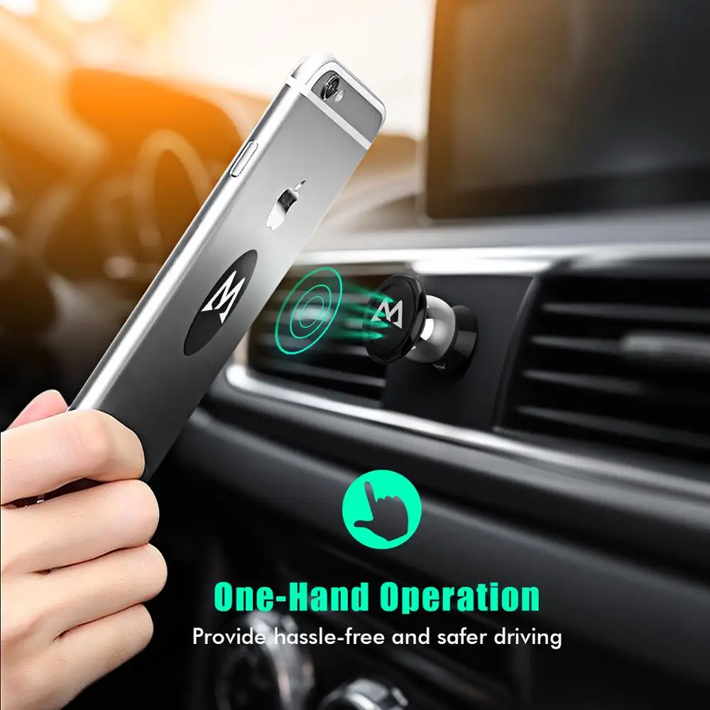 Mpow магнитный автомобильный держатель для телефона на магните Универсальный 360