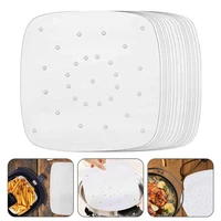 7inch 50100pcs baking oil paper with hole air fryer baking paper bun cake paper saucer baking accessories baking kitchen tool