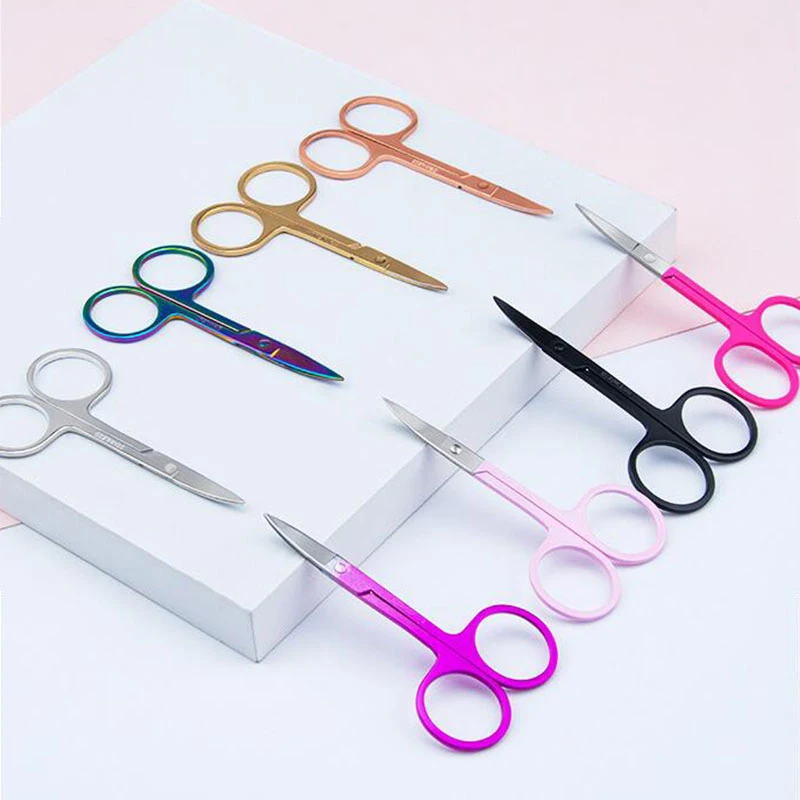 

Facial Hair Trimming Stainless Steel Tweezer Brow Razor Eyebrow Scissors Nose And Eyebrow Hair Remove Manicure Beauty Tools