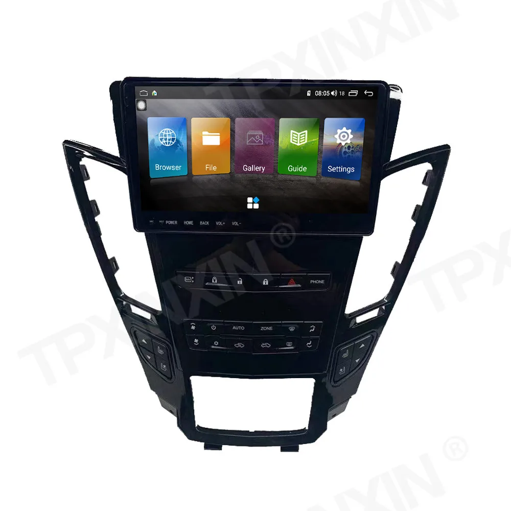 구매 자동차 라디오 플레이어 멀티미디어 GPS 네비게이션 스테레오 헤드 유닛 무선 카플레이, 캐딜락 CTS 자동차 라디오 ATS 안드로이드 10 6 + 128G ROM