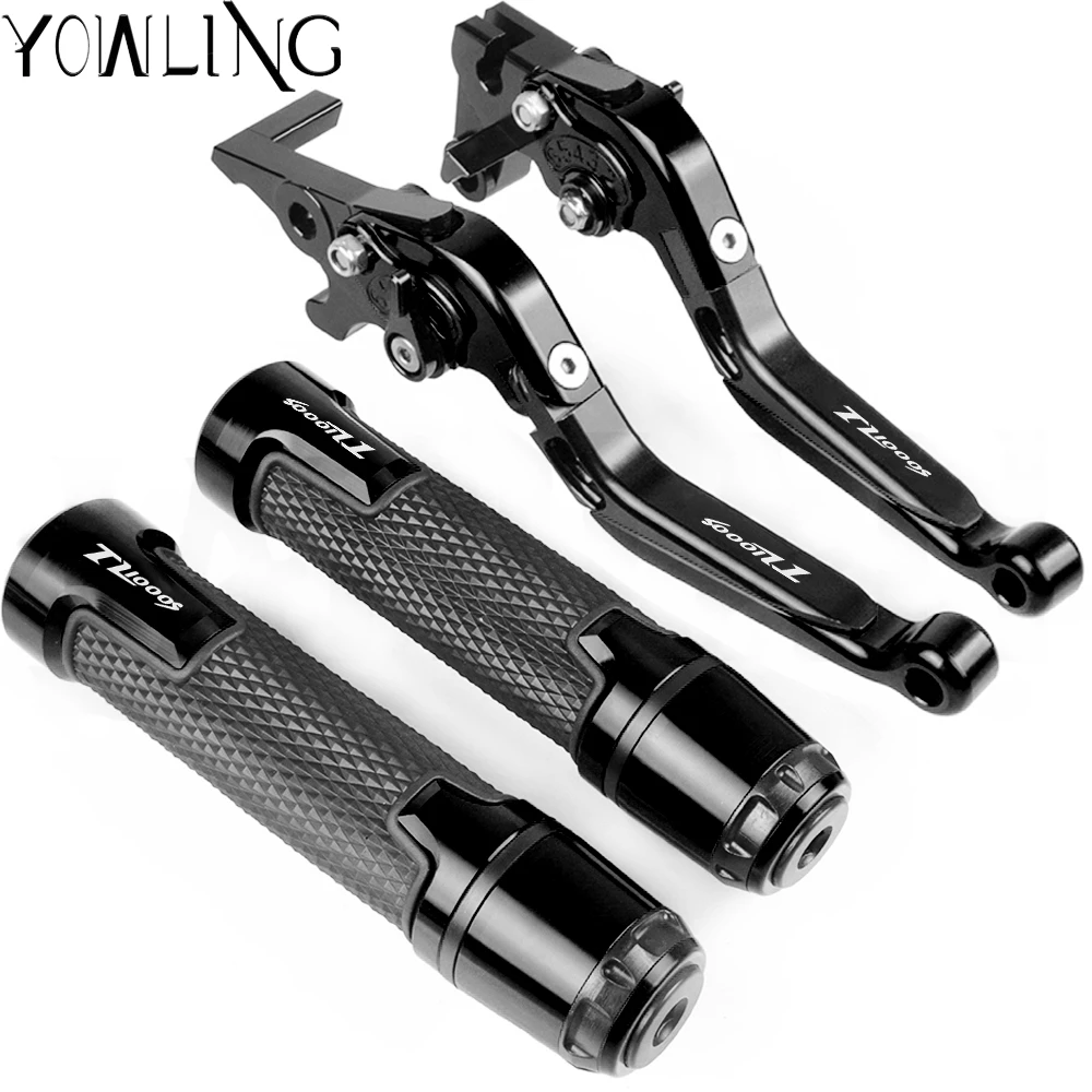 

Motorcycle Accessories Extendable Brake Clutch Levers Handlebar Hand Grips ends For SUZUKI TL1000S 1997 1998 1999 2000 2001