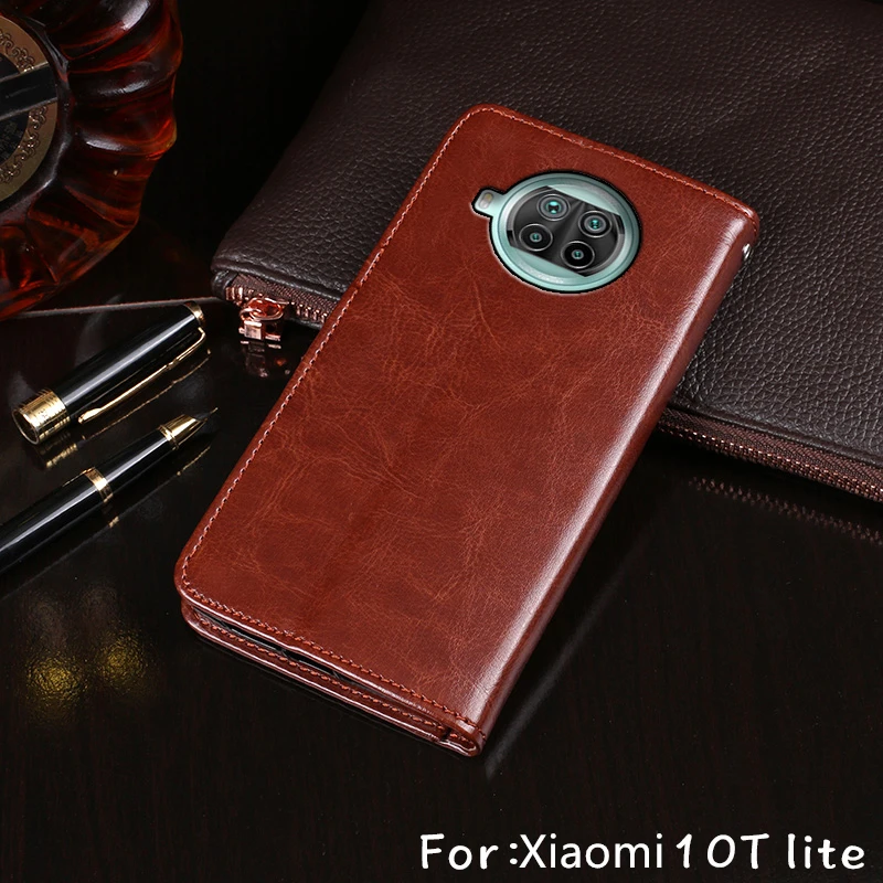 Бумажник для карт чехол Xiaomi Mi 10 T Pro Lite 5G кожаный телефона чехол-бумажник с