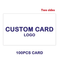 100pcs double sided custom card thank you card business cards greeting card invitation card customization for small business
