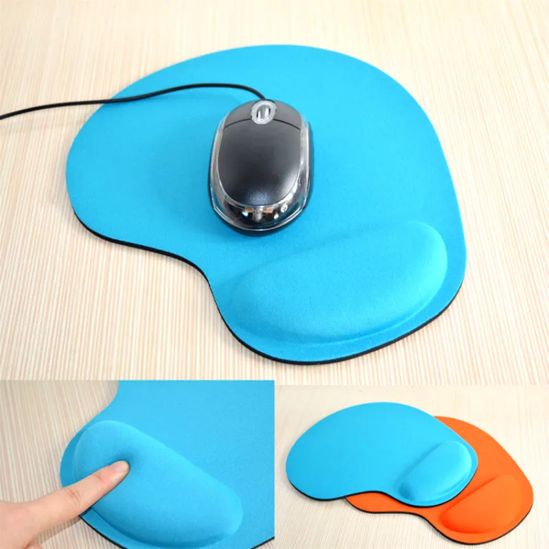 

New Small Feet Shape Mouse Pad Support Wrist Comfort Mat Soild Color Computer Games Mousepad Creative EVA Soft Mouse Pad Pc