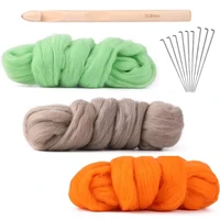 imzay needle felting kit 3colors wool roving for needle felting50gcolor felting supplies for needle felting