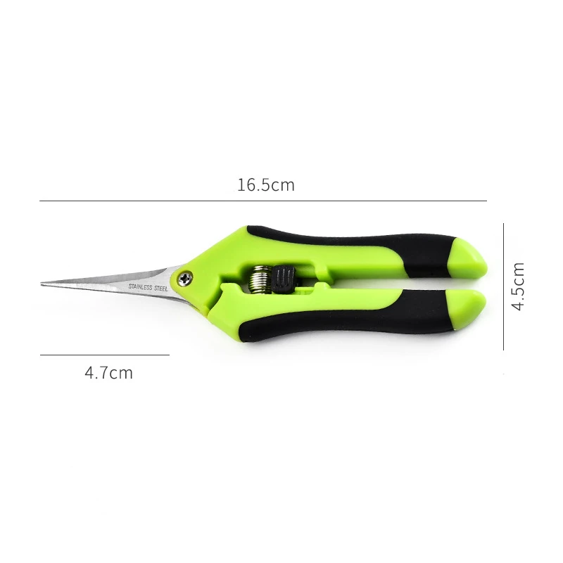 

Stainless Steel Garden Scissors Household Potted Trim Weed Branches Small Scissors Gardening Tools