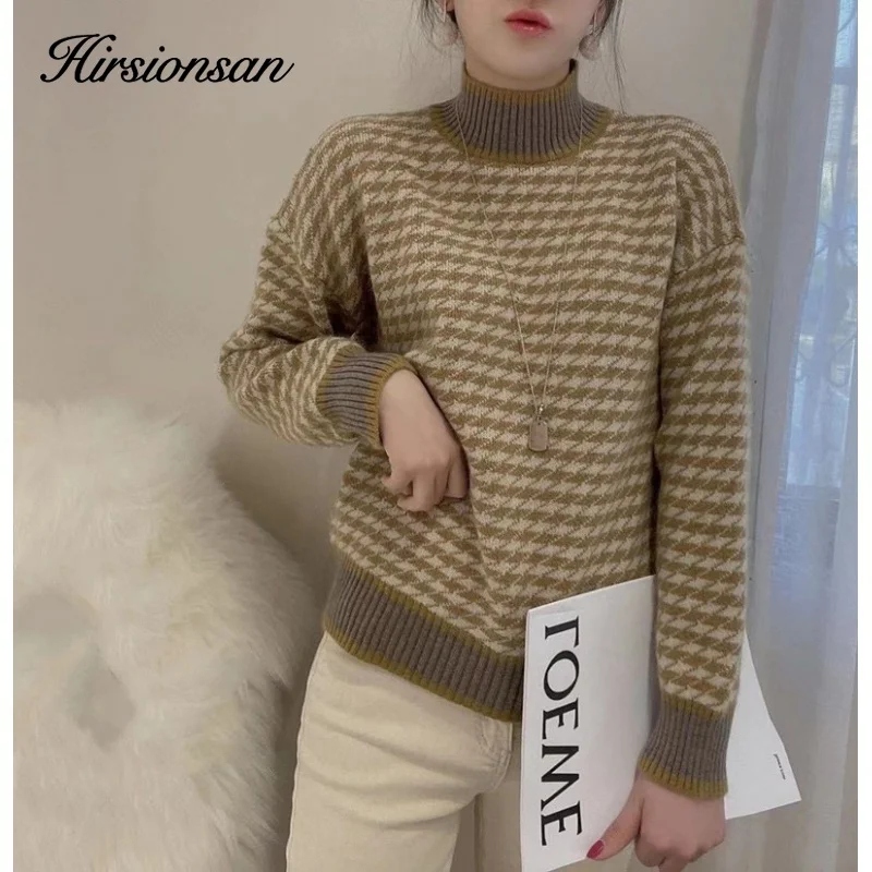 Пуловер женский трикотажный теплый зимний кашемировый свитер - купить по