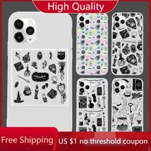 Mysterious witch Pharmacy supplies luxury Phone Case  Candy Color for iPhone 11 12 mini pro XS MAX 8 7 6 6S Plus X SE 2020 XR