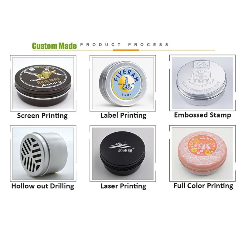 

50pcs Cosmetics Container Aluminum Candle Jar Empty Tin Metal Silver with Lids Lip Balm Pot Screw Cream Box 15g 30g 50g 80g 100g