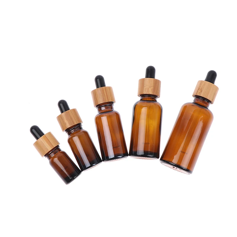 5/10/20/30/50ml Portable Reusable Sample Travel Dropper Sub-bottles For Essential Oil Glass Tube Empty Bottle New