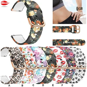 Ремешок силиконовый для Samsung Galaxy Watch Active 42 мм Gear S2, сменный спортивный браслет для SM-R500 SM-R810, 20 мм