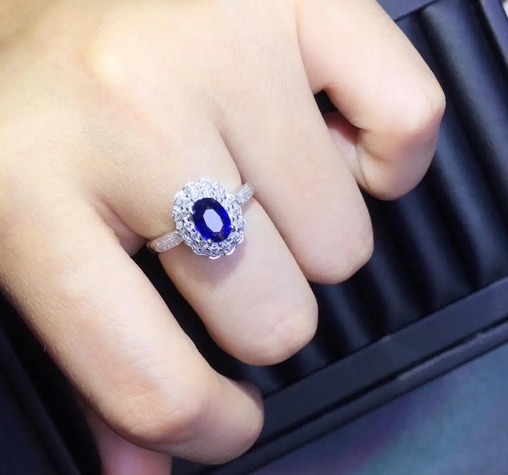 Хорошее ювелирное изделие, сапфировое кольцо, натуральный 1.04ct, не нагревается, васильковый синий сапфир, драгоценный камень, ювелирное изделие для женщин, кольца с бриллиантами