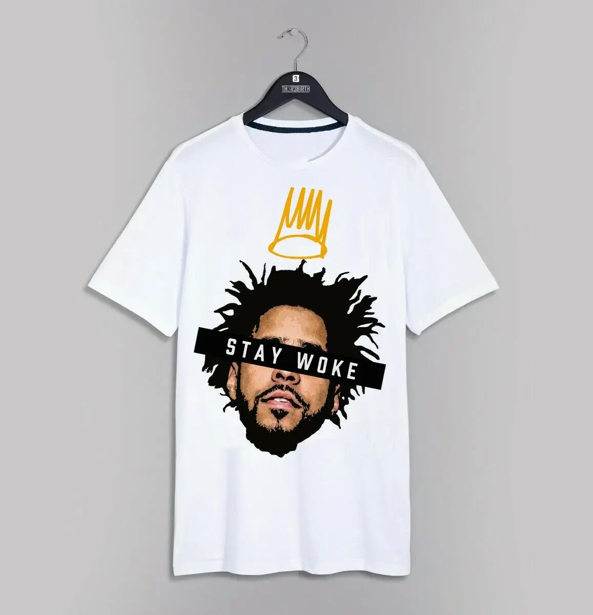 J. cole stay woke футболка хип хоп фестиваль лето все размеры доступны Новые 2018 Мода