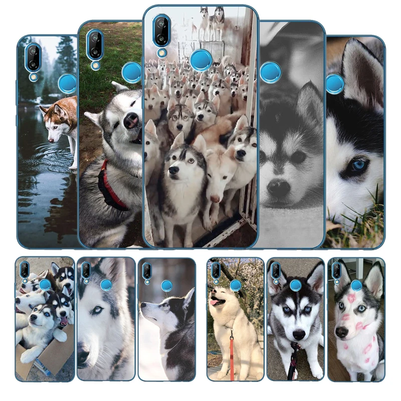 Мягкий силиконовый чехол Husky для телефона Huawei P9 P10 P20 P30 P40 LITE PRO P smart Y6 Y7 Y9 Prime nova