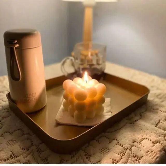 Декоративные свечи ароматические Ins маленькие Пузырьковые кубики соевый воск