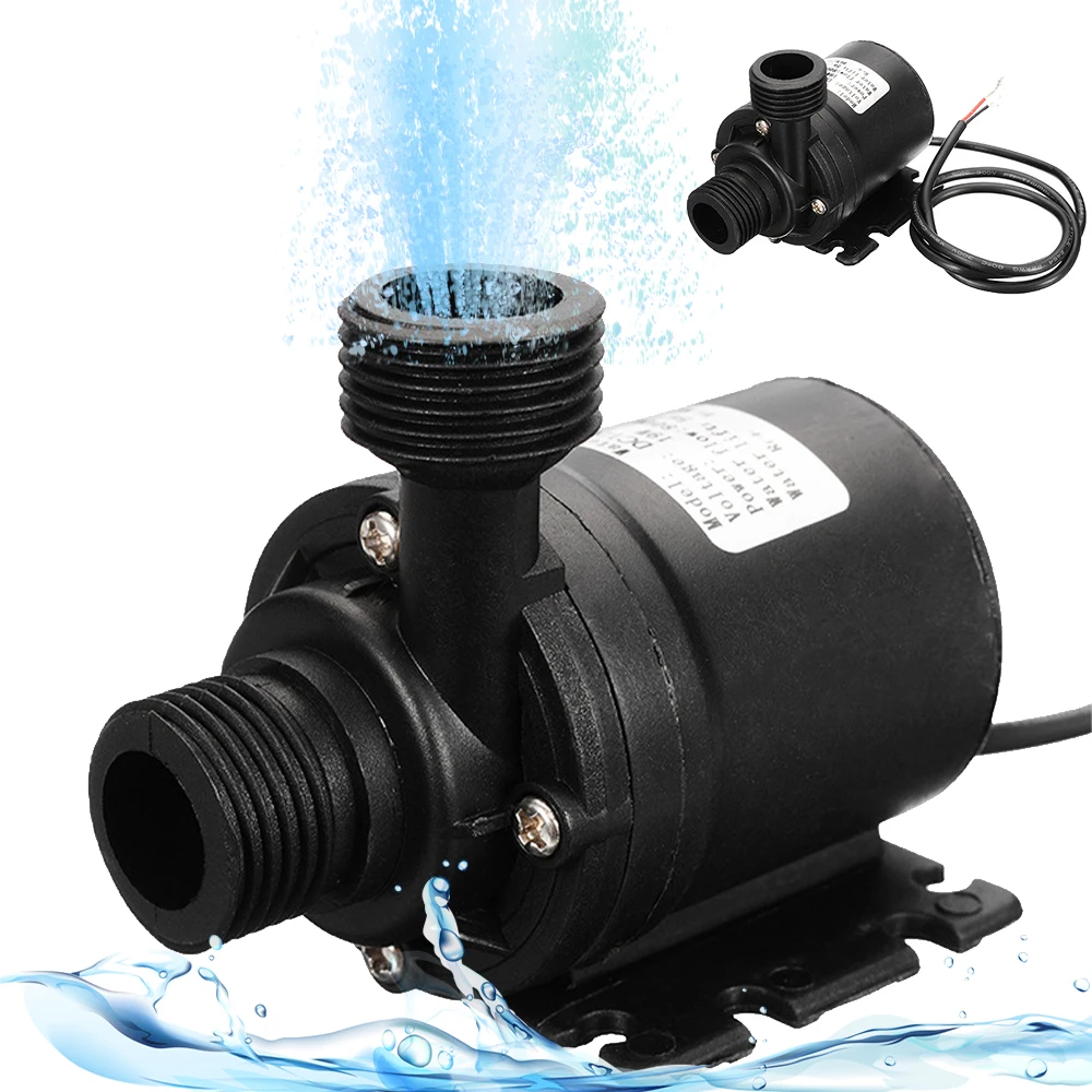 

Portable Mini Brushless Motor Ultra-Quiet Submersible Water Pump DC12V 800L/H Garden Accessories Aquarium For Fountains Heater