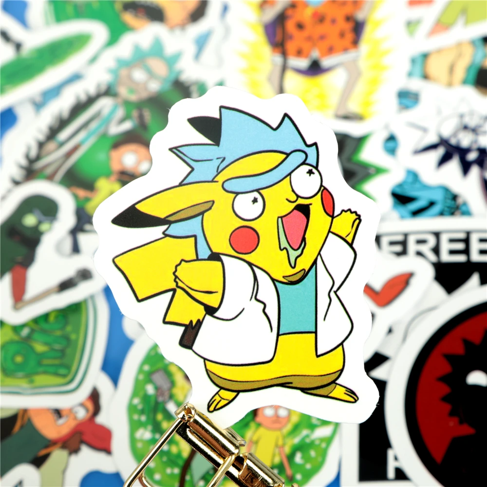 50 шт. набор американская драма Рик и Морти ПВХ стикер украшения DIY Ablum дневник в