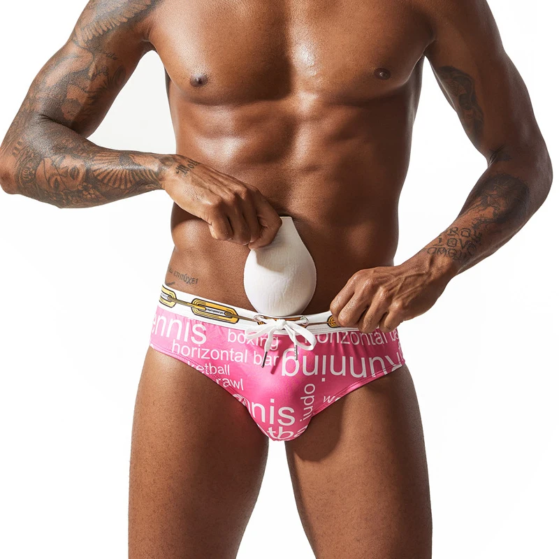 Мужские сексуальные плавки купальные для активного отдыха гей Бикини Стрейч