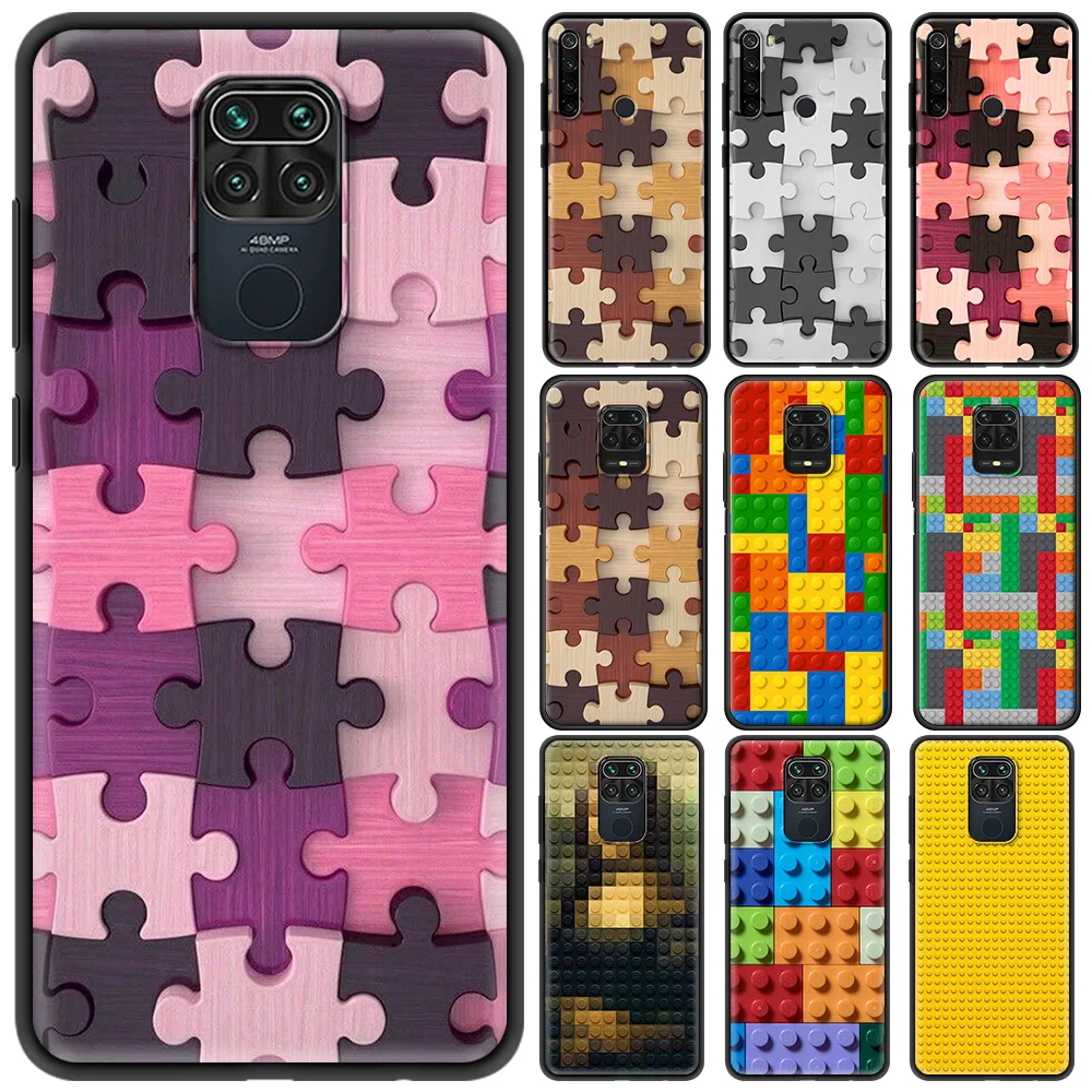 

Luxury Coque for Redmi Note 10 Note 9 8 7 9T 8T 9S Pro 7A 8A 9 9A 9C K40 Pro Plus Silicon Phone Case Colorful Block
