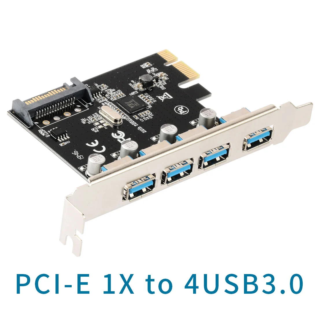 4 портовая Плата расширения USB 3 0 PCI e Express PCIe адаптер концентратора 5 Гбит/с