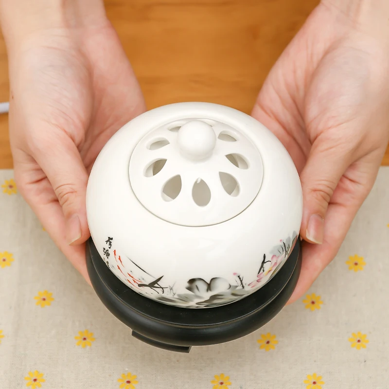 Электронная горелка для эфирного масла в классическом стиле блок из сандалового