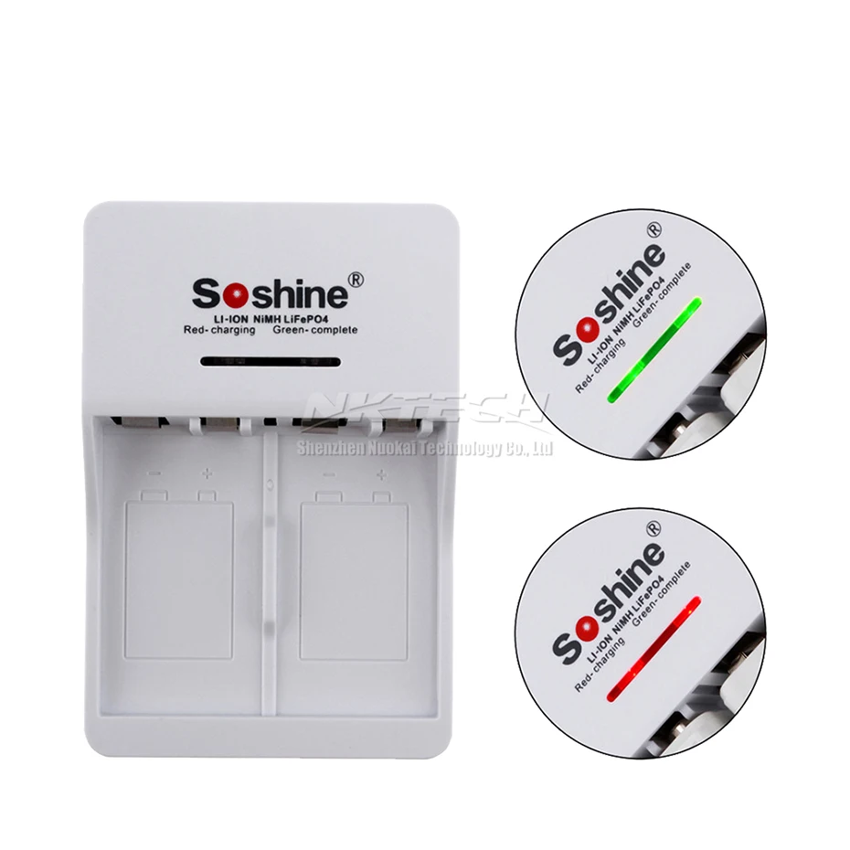 Зарядное устройство Soshine 9 в Li Ion Ni MH интеллектуальное зарядное для аккумуляторов