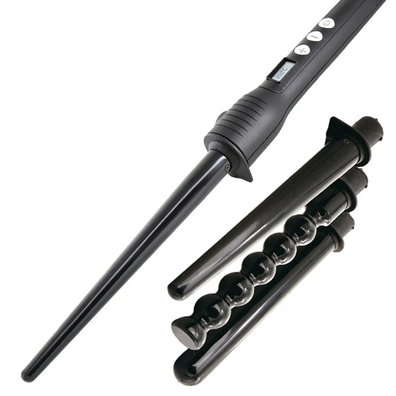 4 в 1 щипцы для завивки волос с ЖК дисплеем|Щипцы завивки| |