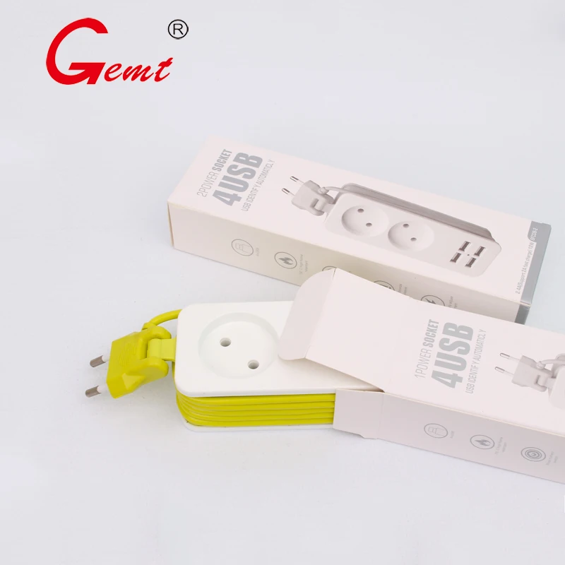 Штепсельная Вилка европейского стандарта 1 2 порта для электрических розеток