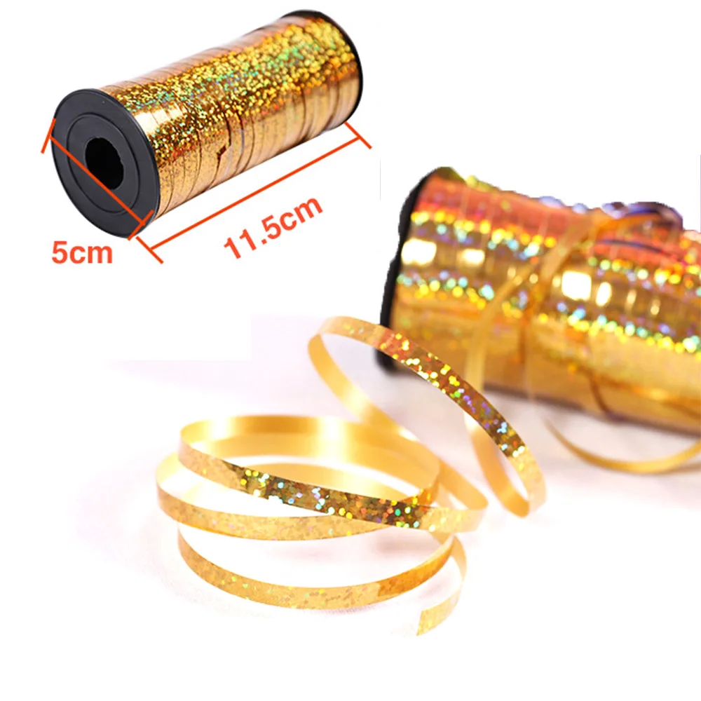 Щипцы для завивки волос ленточный рулон Crimps золотые ленты воздушных шаров