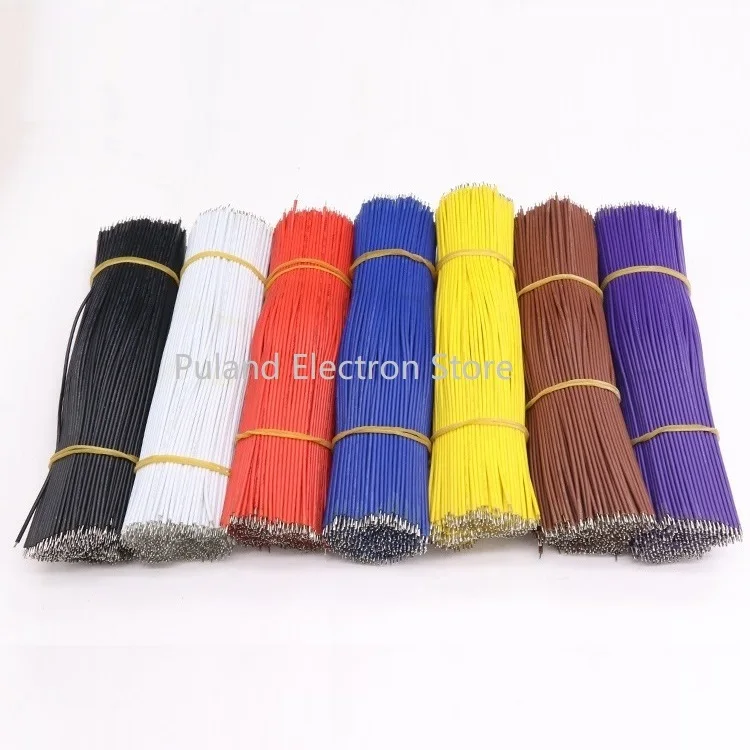30 шт. 50 мм Fly Jumper провод 24AWG OD 1 4 ПВХ изолированный электронный припой кабель 2