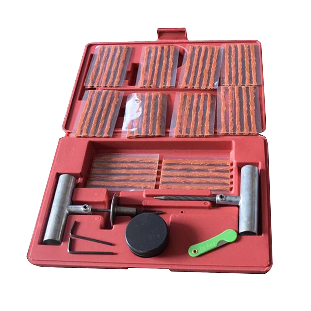 

57pc Tire Repair Kit DIY Flat Tire Repair Car Truck Motorcycle Home Plug Patch