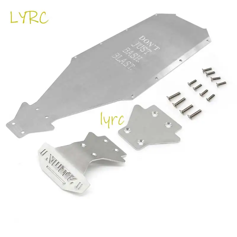 

LYRC 1 комплект металлическая защита из нержавеющей стали корпус бронированная противоскользящая пластина для Arrma Kraton EXB 1/8 обновленный Радиоуправляемый автомобиль