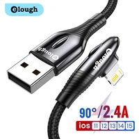 elough usb cable for iphone 11 12 13 pro max xs xr 8 7 6 phone charger cable 2 4a fast charging for iphone cable data cord wire