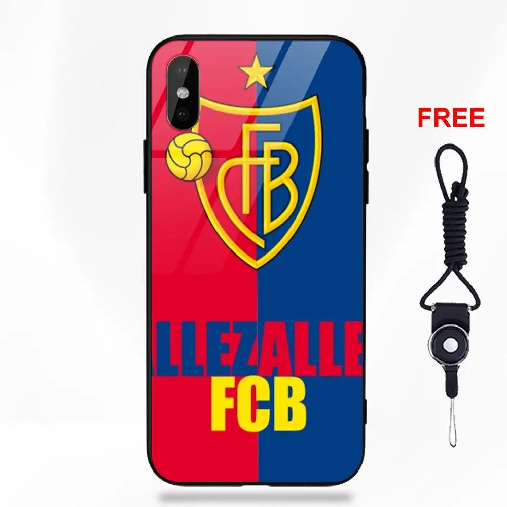 Popular Fc Basel Football Logo For Apple iPhone X XS Max XR 5 5C 5S SE 6 6S 7 8 Plus | Мобильные телефоны и аксессуары