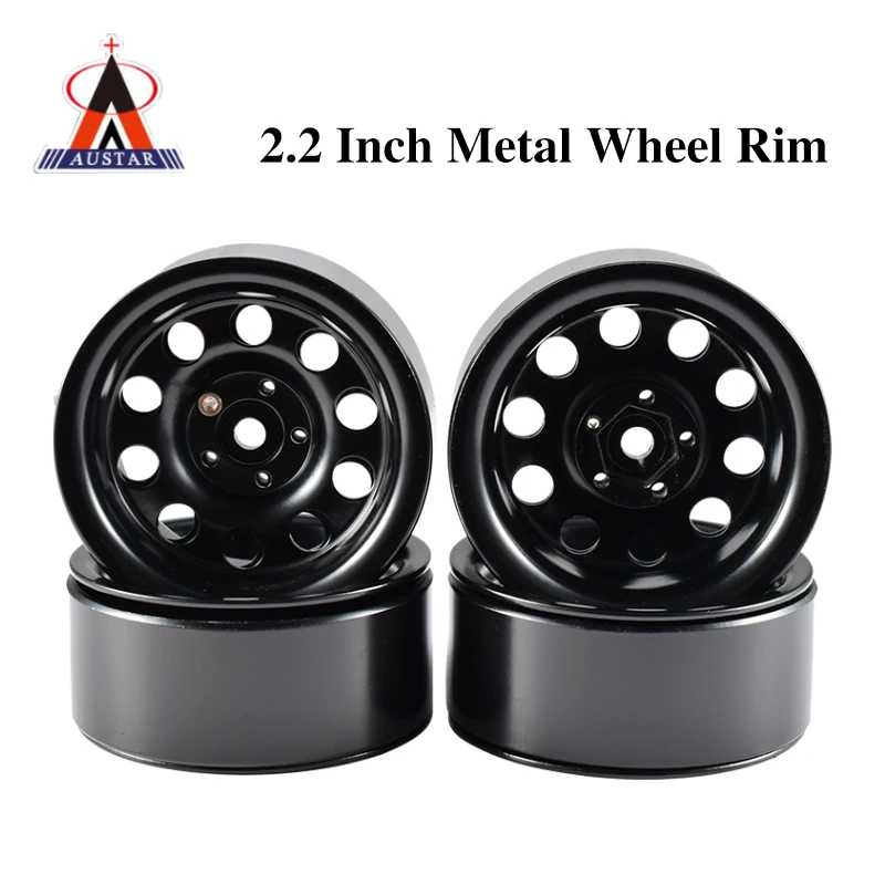 

AUSTAR 4 шт. 2,2 дюйма металлический обод колеса Beadlock аксессуары ступицы колеса для 1:10 Axial SCX10 Traxxas TRX-4 RC Rock Crawler RC автомобиль