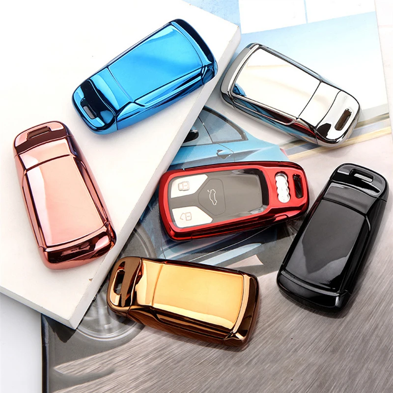 

2020 Fashion TPU Car Key Case Cover For Audi A1 A3 A4 A5 A6 A7 A8 B9 Quattro Q3 Q5 Q7 TT TTS 8S 2009-2017 Car Accessories