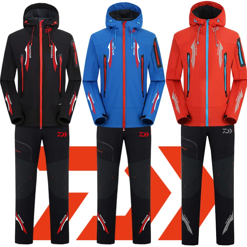 2020 Зимний водонепроницаемый комплект одежды для рыбалки Мужская ветровка куртка
