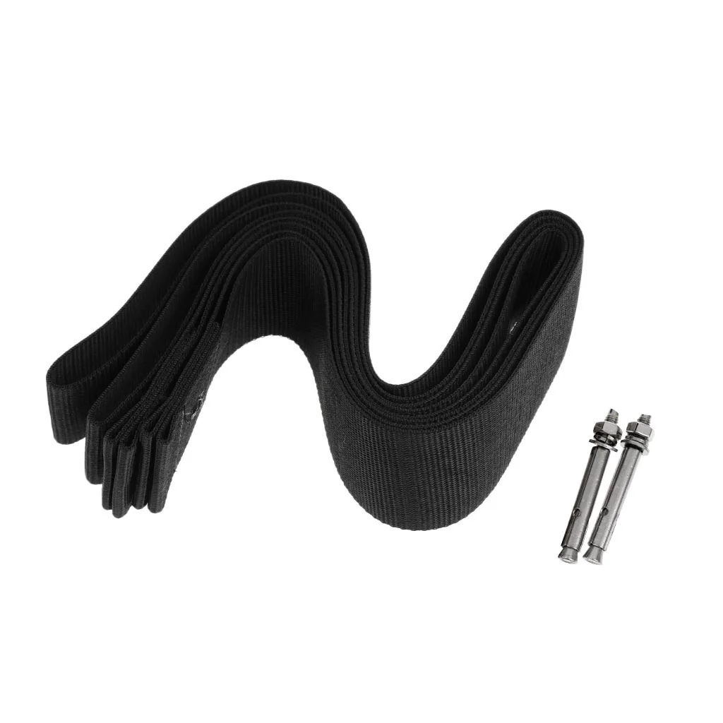 2 Pieces Black Webbing Straps Surfboard Longboard SUP Board Sling Wall Storage Strap Hanger Keeper Surfing Accessories | Спорт и