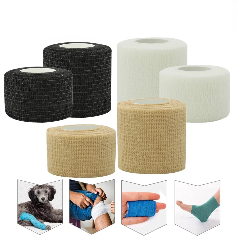 

Спортивная самоклеящаяся эластичная бандажная лента 4,5 м, эластичное тело для поддержки колена, пальцев, лодыжки, ладони, плеч