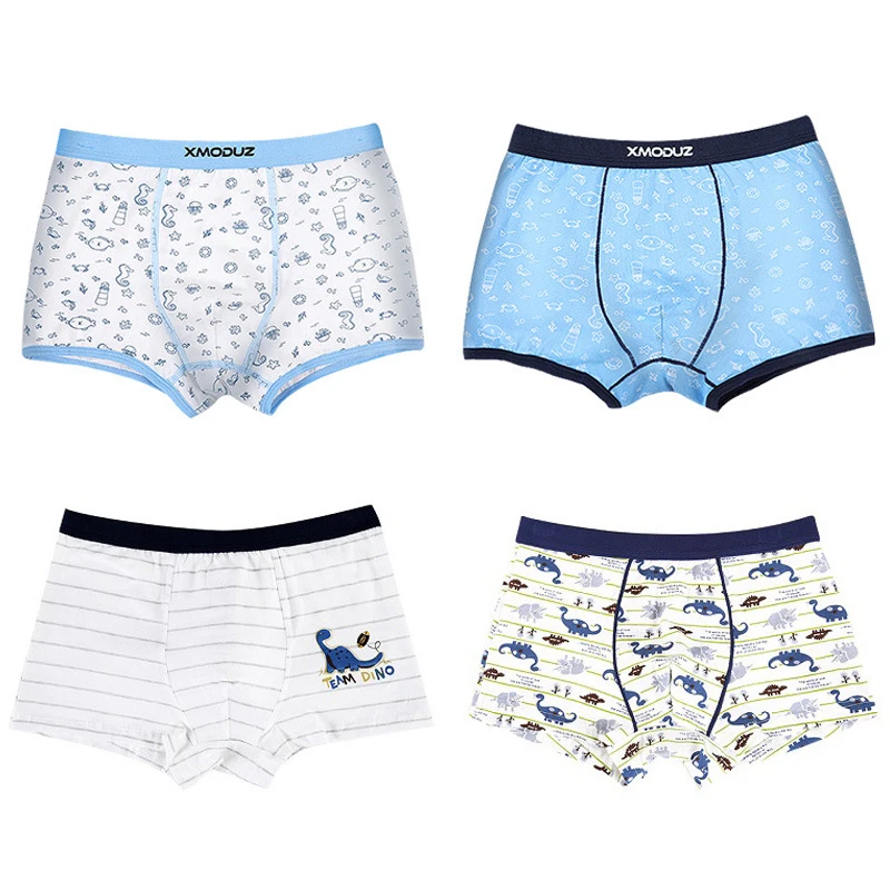 Детские шорты трусы-боксеры для маленьких мальчиков подростков От 3 до 15 лет 4