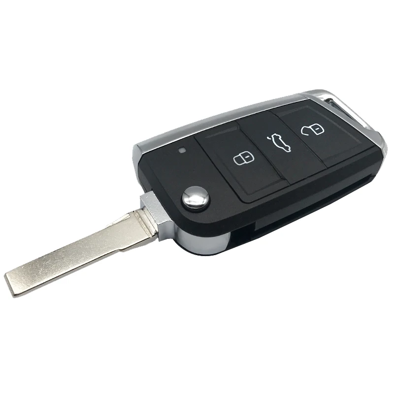 Сменный Чехол для ключа с дистанционным управлением VW Volkswagen Golf 7 MK7 Skoda Seat 3 кнопки