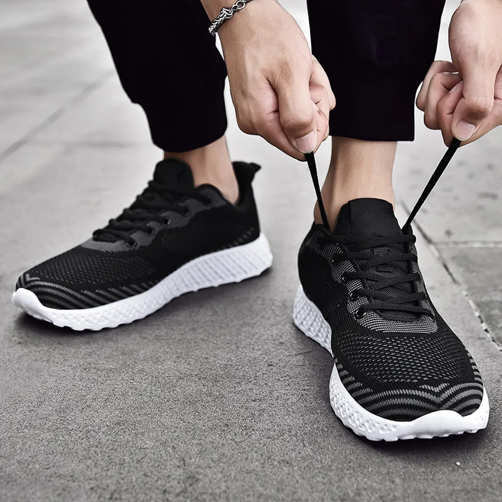 Мужская модная спортивная обувь на шнуровке нескользящая легкая повседневная