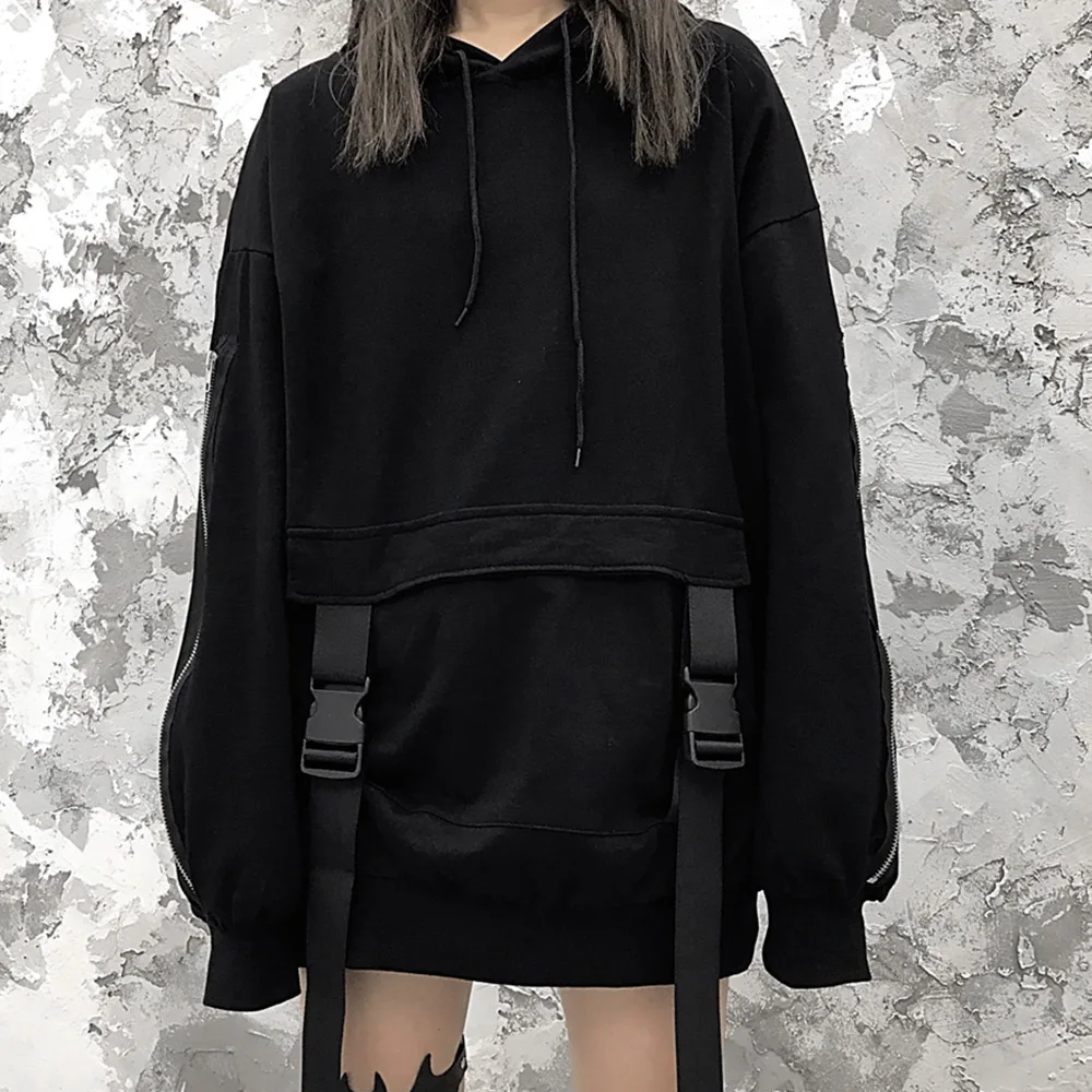 Женская толстовка на молнии Rosetic Готическая с капюшоном 2020 размера плюс