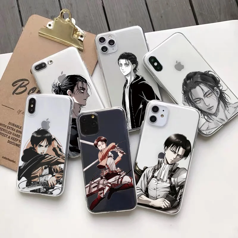 

Anime Japanese Attack On Titan Allen Phone Case For Iphone 13 12 Mini 11 Pro XS MAX 8 7 Plus X SE2 XR Soft TPU Fundas Coque Case