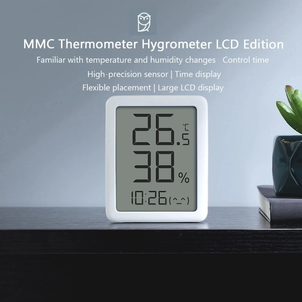 Термометр-Гигрометр Youpin MiaoMiaoce MMC с ЖК-дисплеем 