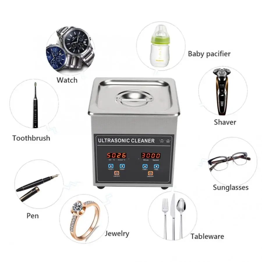 Инструмент для ювелирных изделий профессиональный ультразвуковой очиститель 2 л